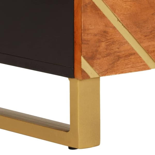 vidaXL kommoder 3 stk. 60x33,5x75 cm massivt mangotræ brun og sort