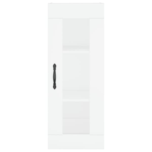 vidaXL Väggskåp vit 34,5x34x90 cm