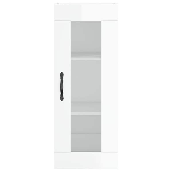 vidaXL vægskab 34,5x34x90 cm hvid højglans