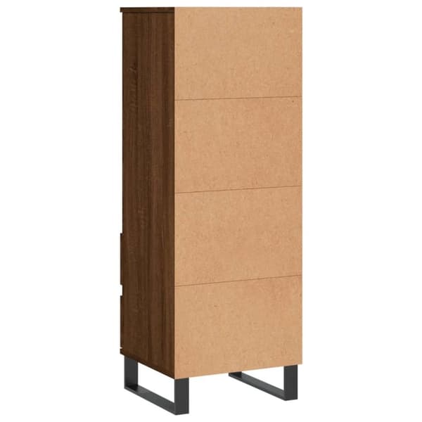 vidaXL Skåp brun ek 40x36x110 cm konstruerat trä