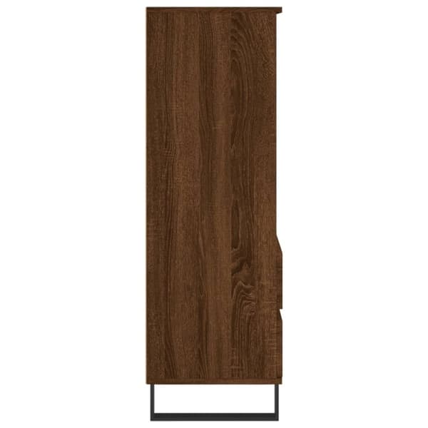 vidaXL skab 40x36x110 cm konstrueret træ brun egetræsfarve