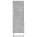 Miniatyrbilde 7 av 11: vidaXL Highboard betonggrå 40x36x110 cm konstruert tre