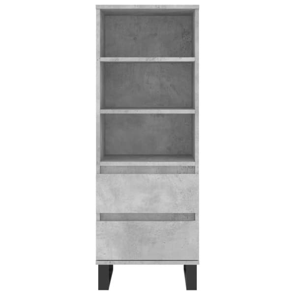 vidaXL skab 40x36x110 cm konstrueret træ betongrå