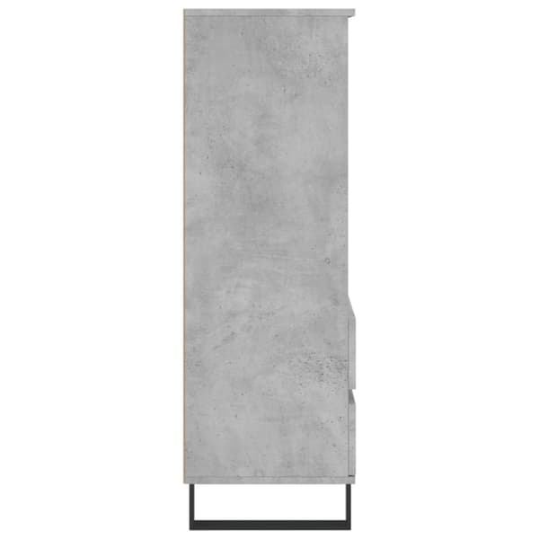 vidaXL skab 40x36x110 cm konstrueret træ betongrå