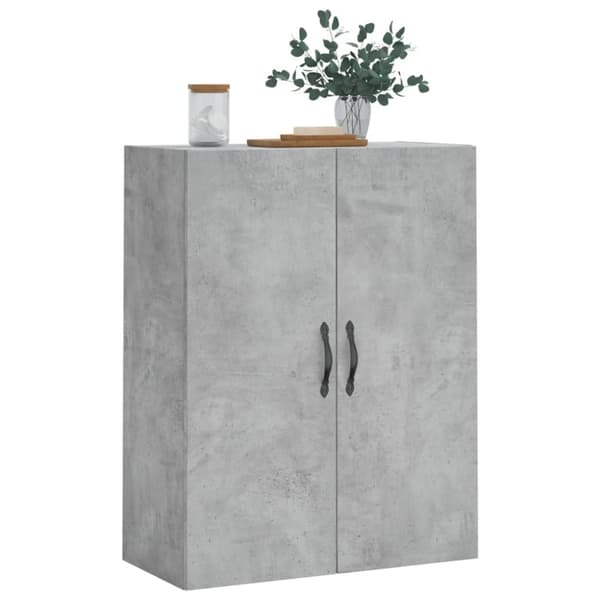vidaXL Väggskåp betonggrå 69,5x34x90 cm konstruerat trä