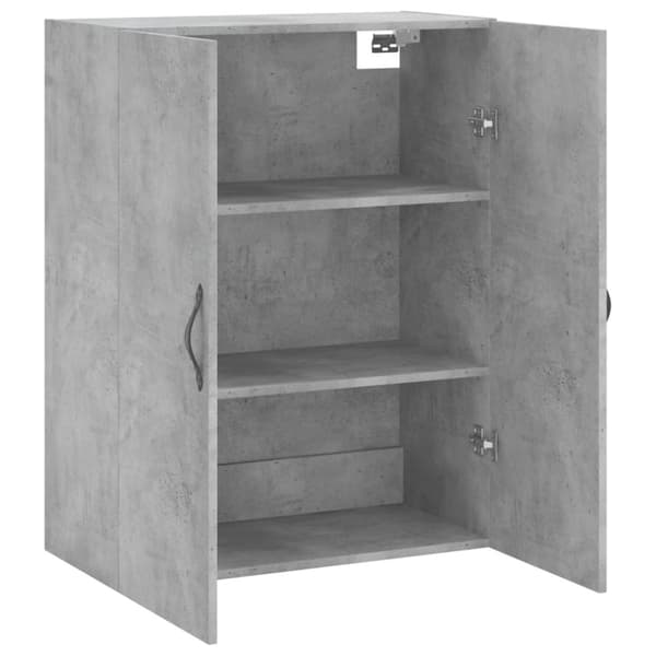 vidaXL Väggskåp betonggrå 69,5x34x90 cm konstruerat trä