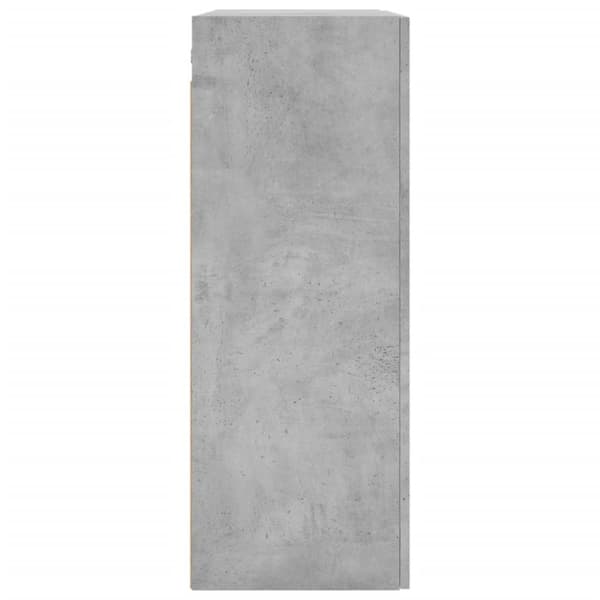 vidaXL Väggskåp betonggrå 69,5x34x90 cm konstruerat trä