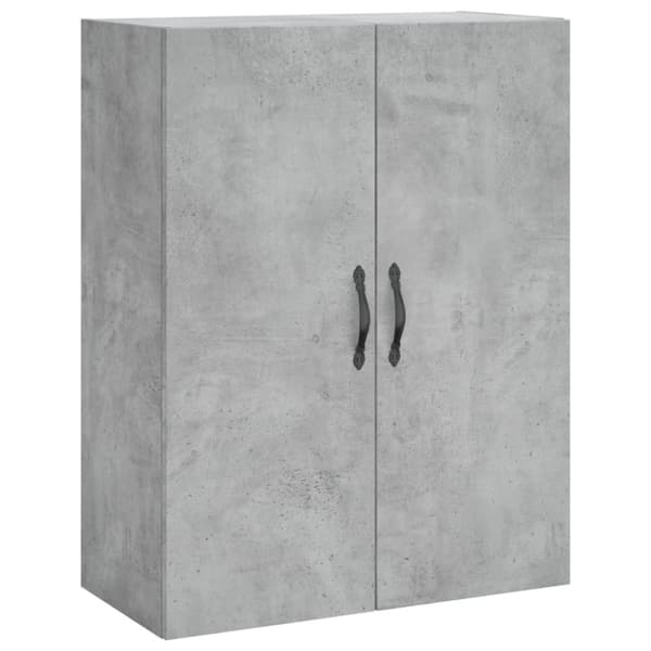 vidaXL Väggskåp betonggrå 69,5x34x90 cm konstruerat trä