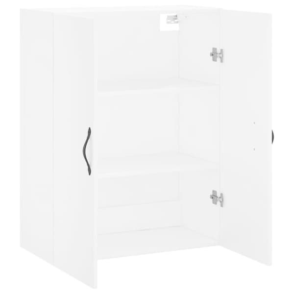 vidaXL vægskab 69,5x34x90 cm konstrueret træ hvid