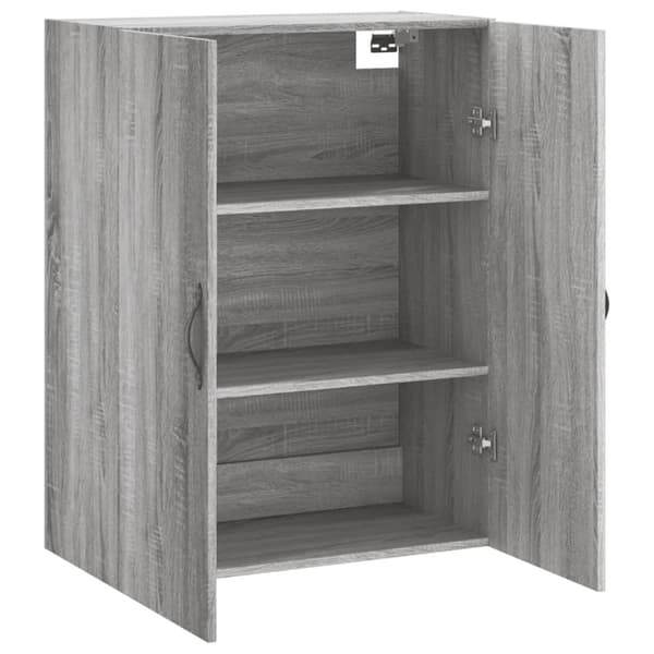vidaXL vægskab 69,5x34x90 cm konstrueret træ grå sonoma-eg