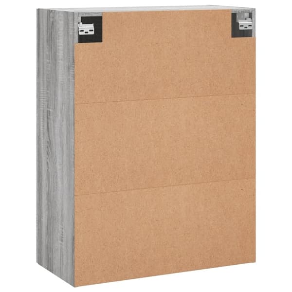 vidaXL vægskab 69,5x34x90 cm konstrueret træ grå sonoma-eg