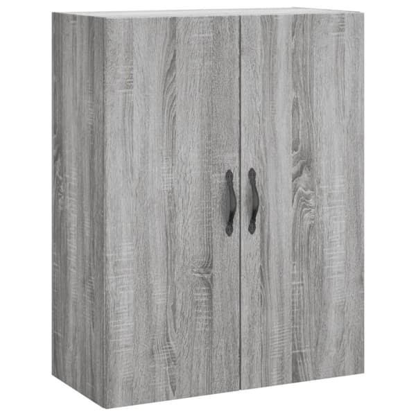 vidaXL vægskab 69,5x34x90 cm konstrueret træ grå sonoma-eg