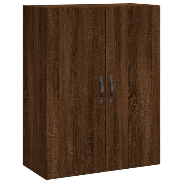 vidaXL Veggskap brun eik 69,5x34x90 cm konstruert tre