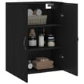 Miniatyrbilde 4 av 11: vidaXL Veggmontert skap svart 69,5x34x90 cm konstruert tre