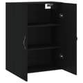 Miniatyrbilde 5 av 11: vidaXL Veggmontert skap svart 69,5x34x90 cm konstruert tre