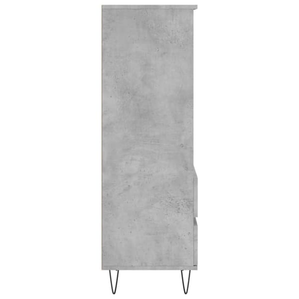 vidaXL Högskåp betonggrå 40x36x110 cm konstruerat trä