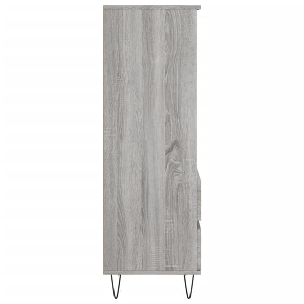 vidaXL skab 40x36x110 cm konstrueret træ Grå sonoma-eg