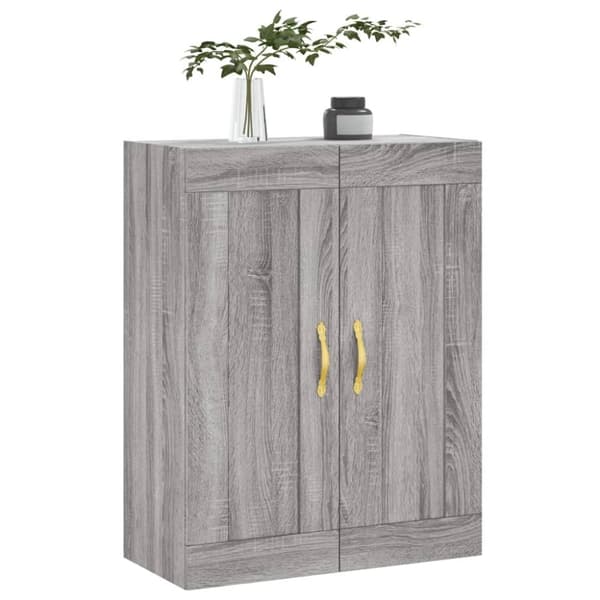 vidaXL vægskab 69,5x34x90 cm konstrueret træ grå sonoma-eg