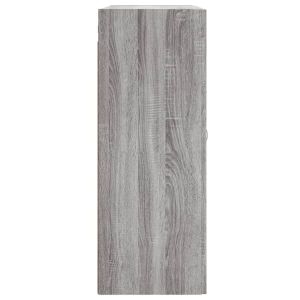 vidaXL vægskab 69,5x34x90 cm konstrueret træ grå sonoma-eg