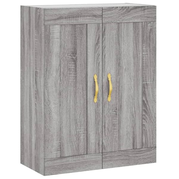 vidaXL vægskab 69,5x34x90 cm konstrueret træ grå sonoma-eg