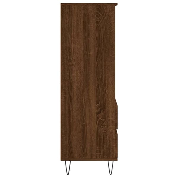 vidaXL Skåp brun ek 40x36x110 cm konstruerat trä