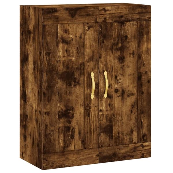 vidaXL vægskab 69,5x34x90 cm konstrueret træ røget sonoma-eg