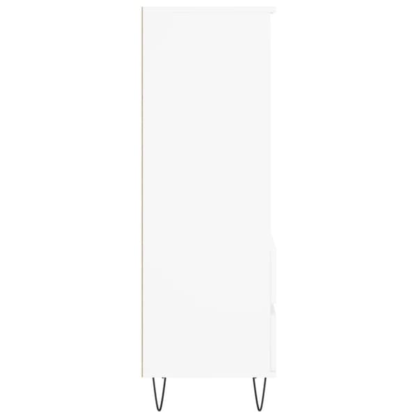 vidaXL Högskåp vit 40x36x110 cm konstruerat trä