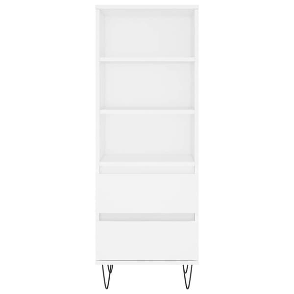 vidaXL højskab 40x36x110 cm konstrueret træ hvid