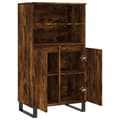 Miniatyrbillede 5 af 11: vidaXL skab 60x36x110 cm konstrueret træ Røget egetræ