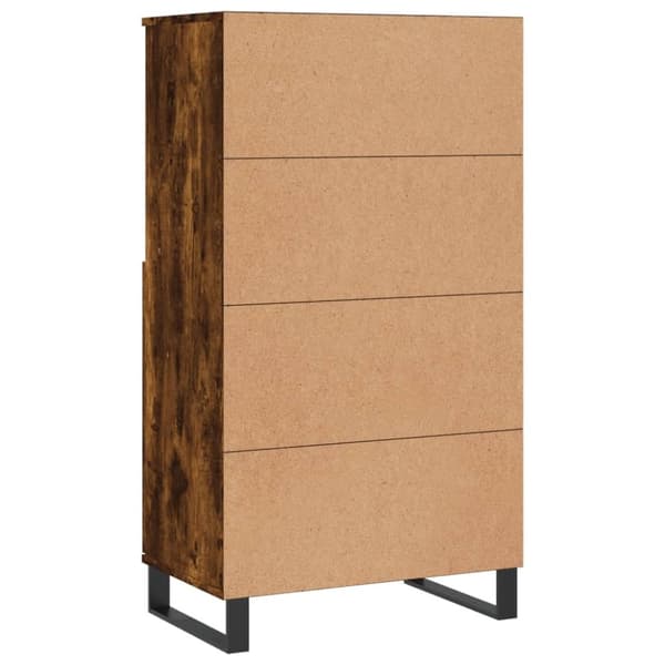 vidaXL Highboard røkt eik 60x36x110 cm konstruert tre