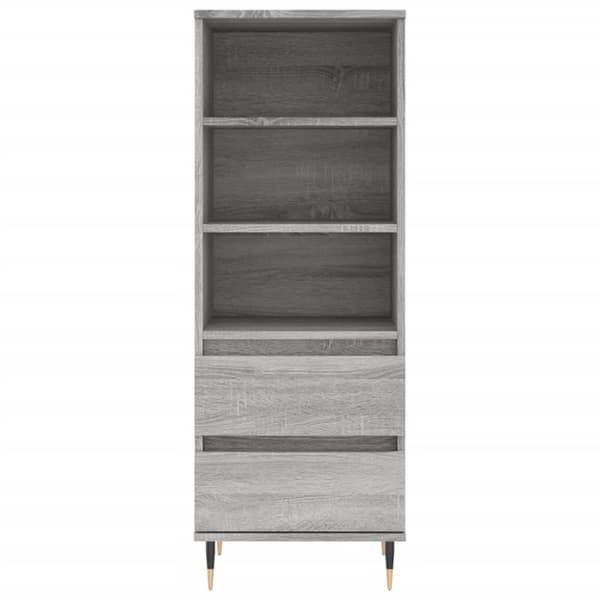 vidaXL skab 40x36x110 cm konstrueret træ Grå sonoma-eg