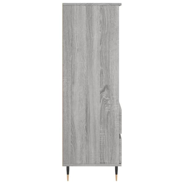 vidaXL skab 40x36x110 cm konstrueret træ Grå sonoma-eg