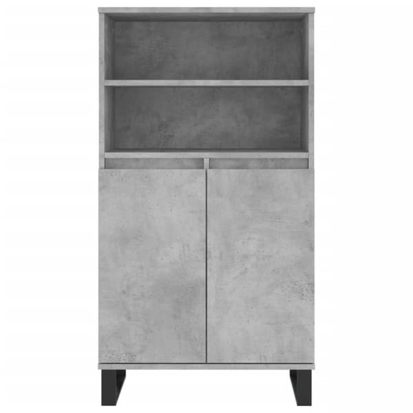 vidaXL skab 60x36x110 cm konstrueret træ Betongrå