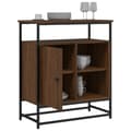Miniatyrbilde 4 av 11: vidaXL Skjenk brun eik 69x35x80 cm konstruert tre