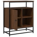 Miniatyrbilde 5 av 11: vidaXL Skjenk brun eik 69x35x80 cm konstruert tre
