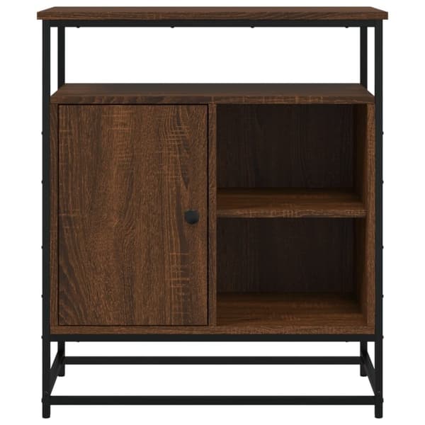 vidaXL Skjenk brun eik 69x35x80 cm konstruert tre