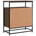 Miniatyrbilde 8 av 11: vidaXL Skjenk brun eik 69x35x80 cm konstruert tre