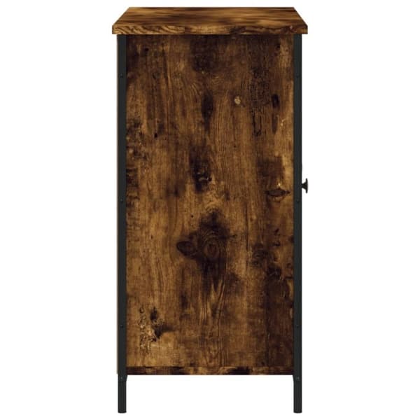 vidaXL Skjenk røkt eik 100x35x70 cm konstruert tre