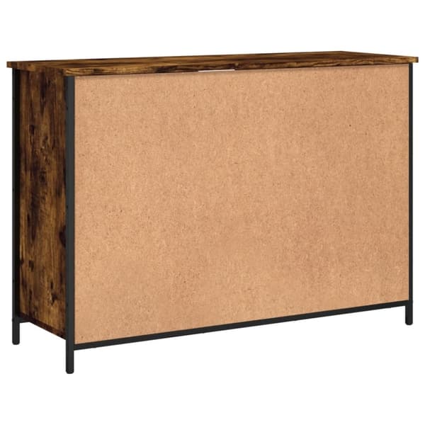 vidaXL Skjenk røkt eik 100x35x70 cm konstruert tre
