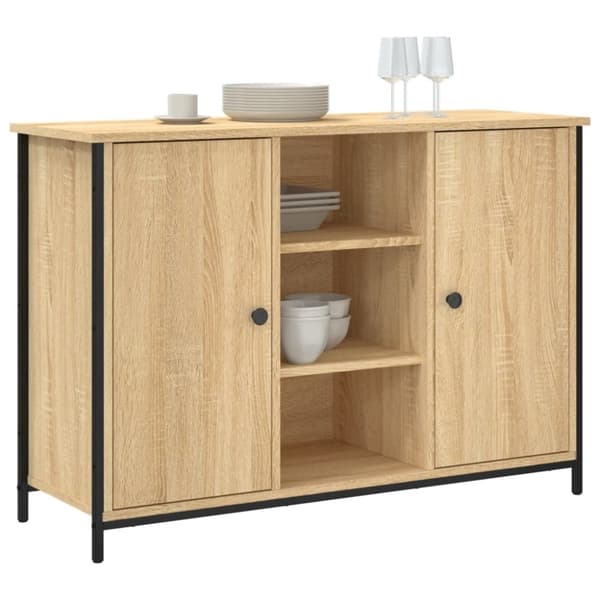 vidaXL Skänk sonoma-ek 100x35x70 cm konstruerat trä