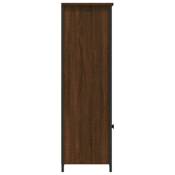 vidaXL skab 62x32x103,5 cm konstrueret træ brun egetræsfarve