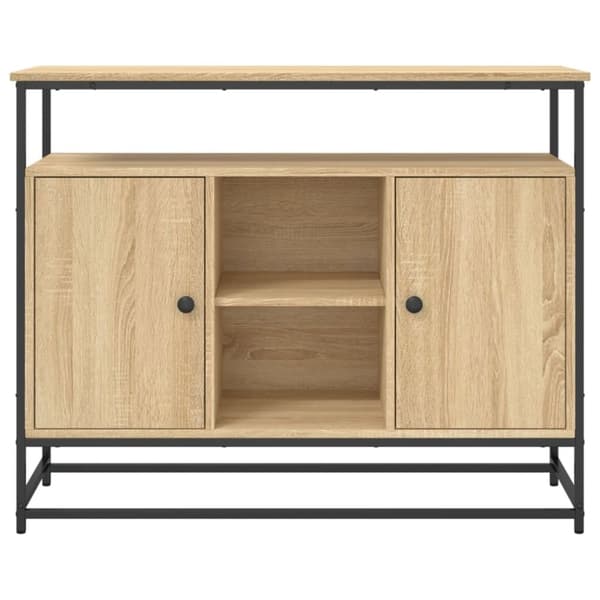 vidaXL skænk 100x35x80 cm konstrueret træ sonoma-eg