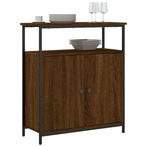 vidaXL Byrå brun ek 70x30x80 cm konstruerat trä