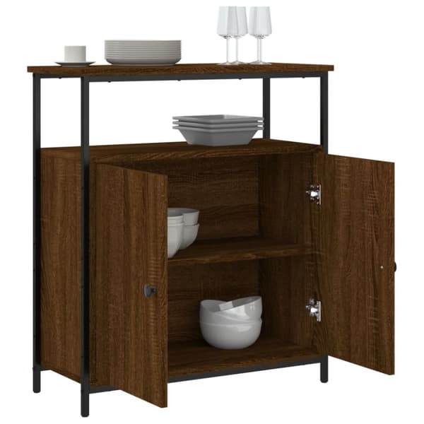 vidaXL Byrå brun ek 70x30x80 cm konstruerat trä