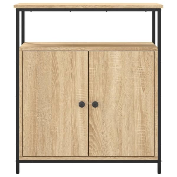 vidaXL Skänk sonoma-ek 70x30x80 cm konstruerat trä