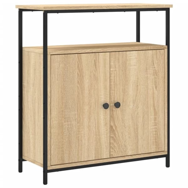 vidaXL Skänk sonoma-ek 70x30x80 cm konstruerat trä