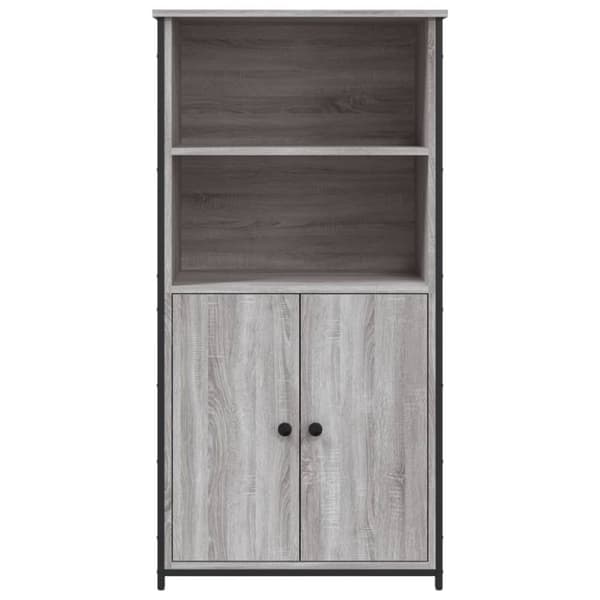 vidaXL Kaappi harmaa Sonoma 62x36x121,5 cm tekninen puu