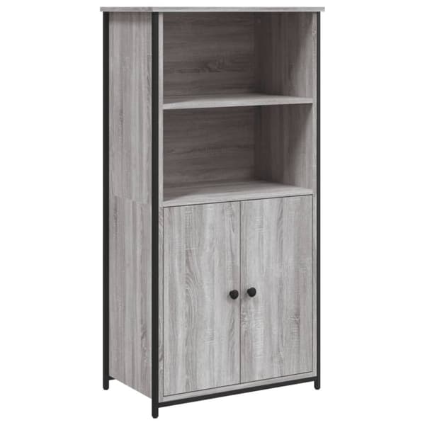 vidaXL Kaappi harmaa Sonoma 62x36x121,5 cm tekninen puu