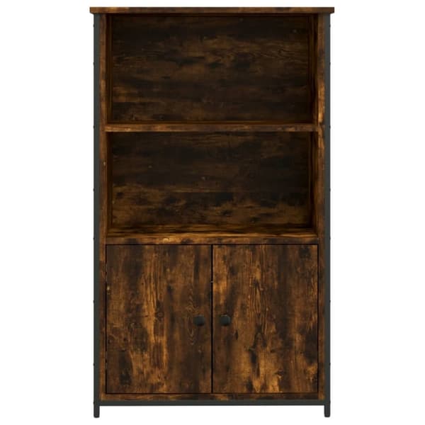 vidaXL skab 62x32x103,5 cm konstrueret træ røget egetræsfarve
