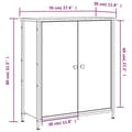 Pikkukuva 11 / 11: vidaXL Senkki Sonoma-tammi 70x30x80 cm tekninen puu